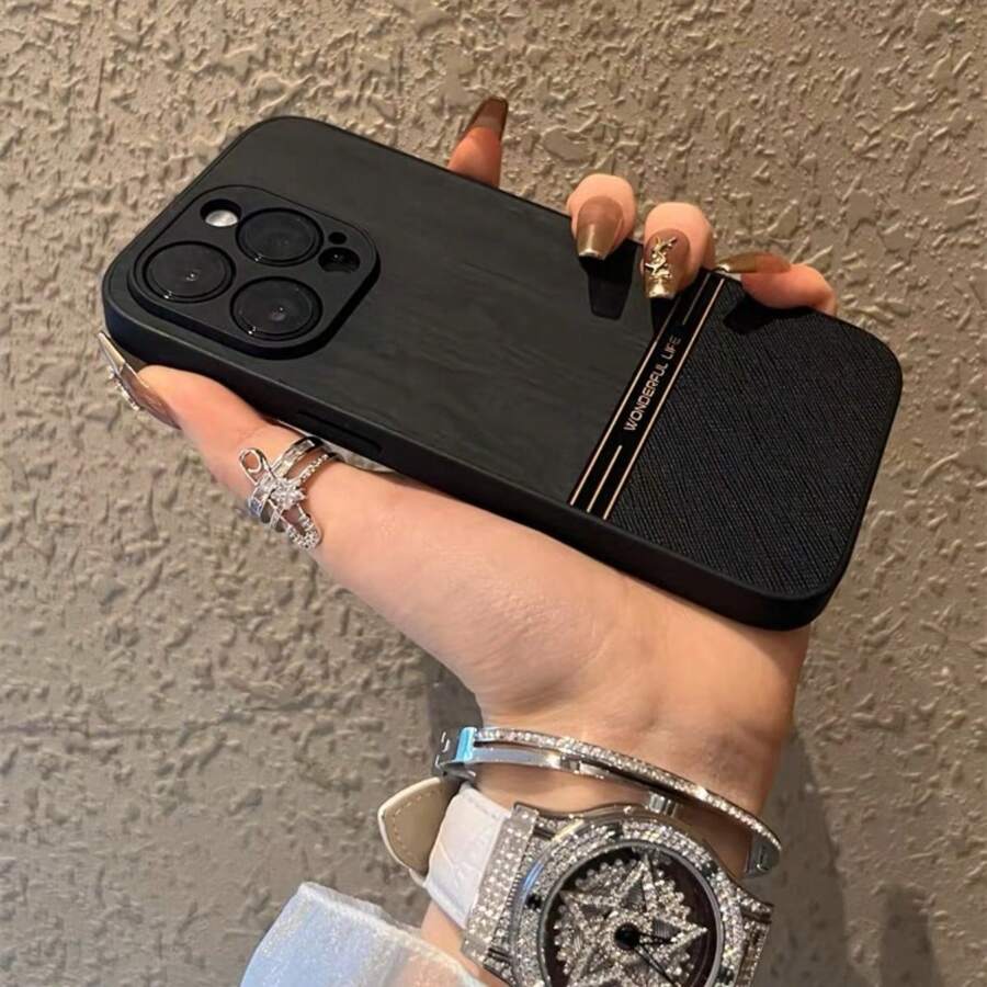 1 Vỏ điện thoại Tpu 2 trong 1 chống rơi màu đen tương thích với iPhone - màu đen - Xem 1