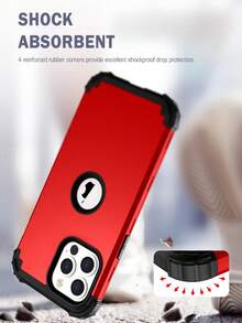 Funda Case Para iPhone 13/mini/pro/pro Max Uso Rudo 3 En 1 - Rojo - Ver 4