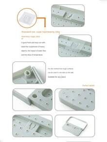 Suction Cup Foldable Shoe Rack Wall-mounted Storage Organizer For Slippers, No Trace Adhesive Shoe Shelf - Green - View 3