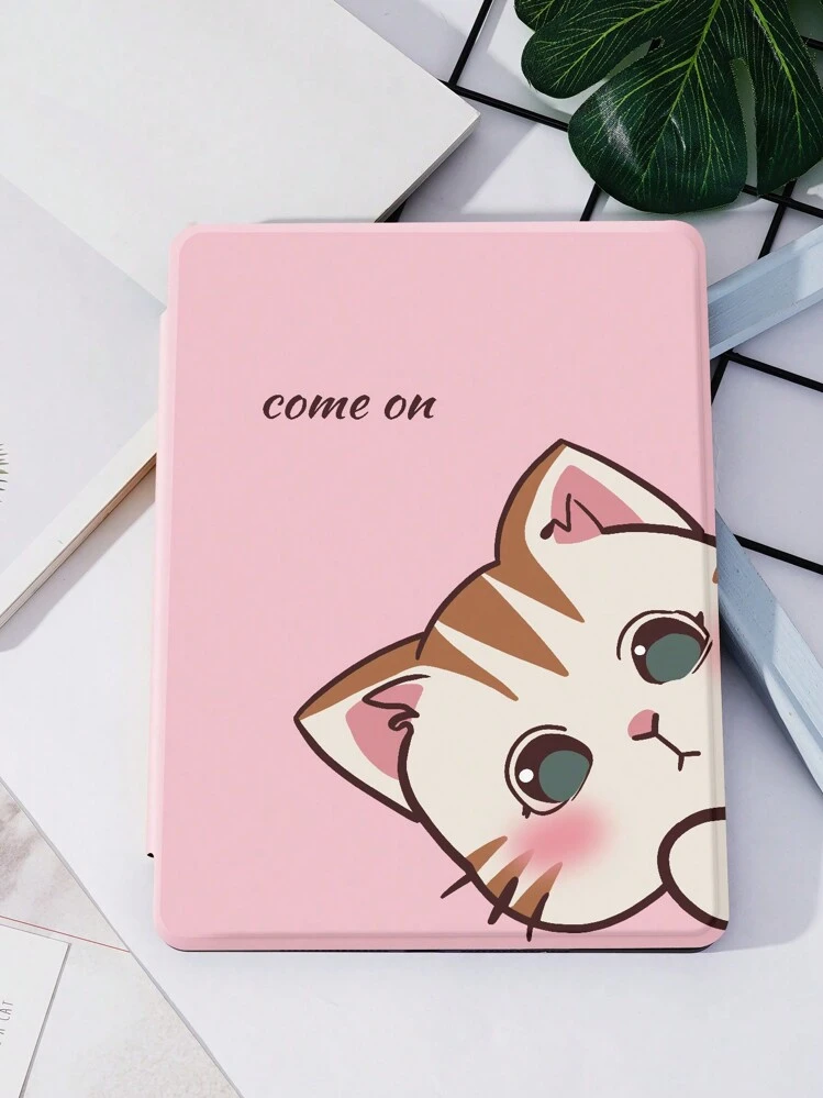 かわいい猫柄 第9世代/第8世代/第7世代iPadケース、オートウェイク
