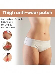 1 Pieza Protector Invisible De Muslo, Manga Elástica Anti-rozadura Para Pierna, Protector De Rodilla Y Pantorrilla - Amarillo - Ver 2