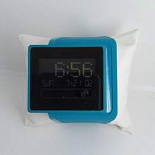 Reloj touch de moda, cuadrado varios midelos con resitencia al agua, pantalla LCD retroiluminacion LED - RELOJ AZUL CON ESTUCHE - Ver 3