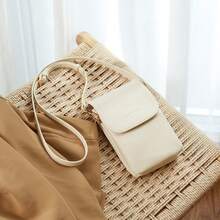 BOSTANTEN Leather Small Crossbody Bags for Women Designer Cell Phone Bag Wallet Purses Adjustable Strap - 白色 - 查看 1