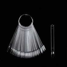 50Pcs/Pack Nail Display Tips Clear Nail Swatches Tips For Display Nail Samples Gel Polish Palette Color Chart Manicure Practicing Tools Nail Art Practice Sticks Tools Wit Ring Holder,Nail Supplies,Nail Tools,Nail Art Tools,Back To School,Nails,Nail Tools For Press On Nails - Clear - View 4