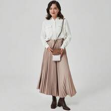 BOSTANTEN Leather Small Crossbody Bags for Women Designer Cell Phone Bag Wallet Purses Adjustable Strap - 米色 - 查看 2