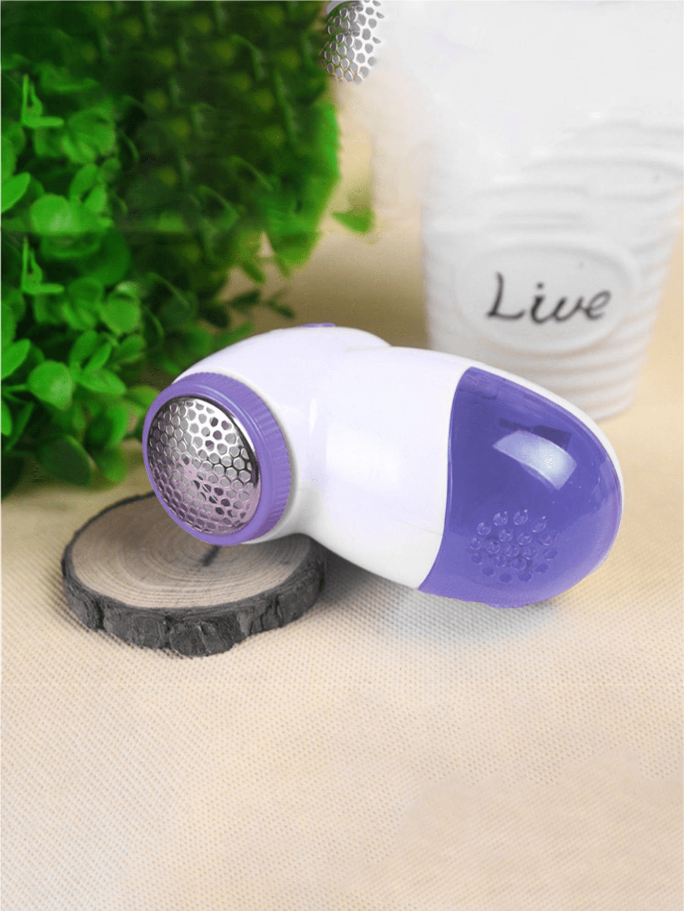 1pc 2*AA Batteries Mini Lint Remover, Daily Two Tone Easy Remove Fuzz