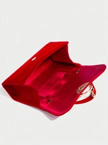 1pc Red Heart Shaped Pendant Decoration Ladies' Crossbody Bag Or Handbag Valentines