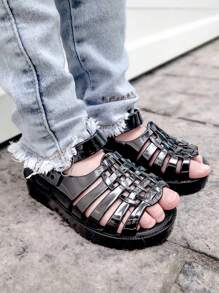 Kids Flat Sandals - màu đen - Xem 1