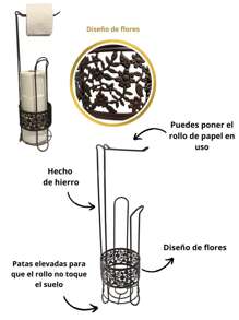 Porta Rollo De Baño - Bronce - Ver 2