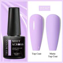 7Ml Macaron Gel Nail Polish Purple Spring Summer Candy Color For Manicure Semi Permanent Soak Off Nail Art Gel Varnish Holiday Gift Diy Salon Nail Design Decoration Gift - 紫丁香色 - 查看 2