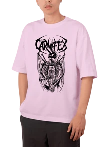 Men T-Shirts - 淺粉色 - 查看 1
