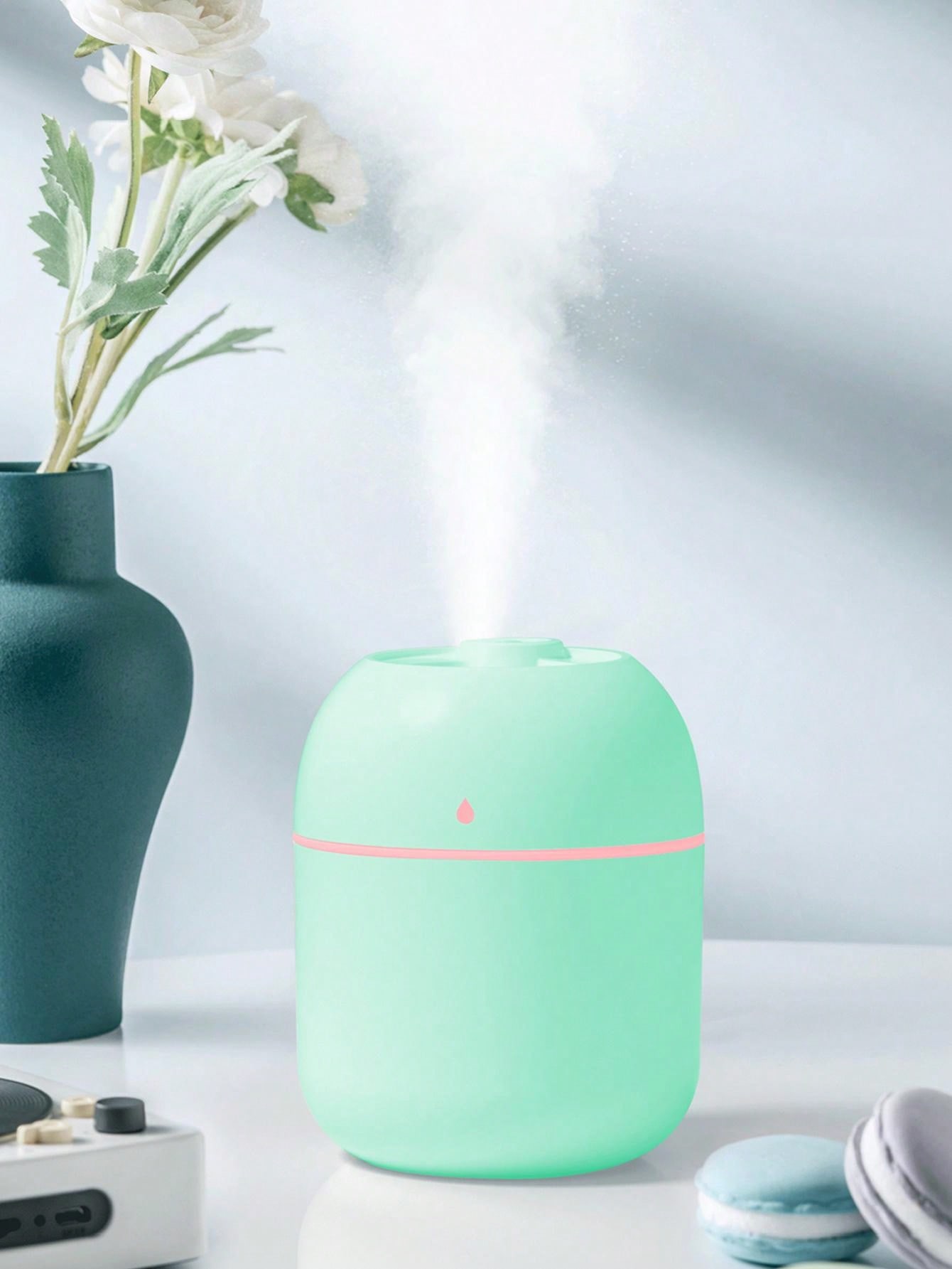 1pc PP Mini Humidifier, Modernist Portable Desktop Atomizer Hydrating