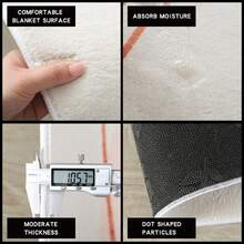 1pc Boho Soft Area Carpert Blue Shabby Chic Distressed NonShedding Living Room Bedroom Runner Rug Machine Washable Entrance Door Living Room Office Decor Rug Mat - Blue - View 4