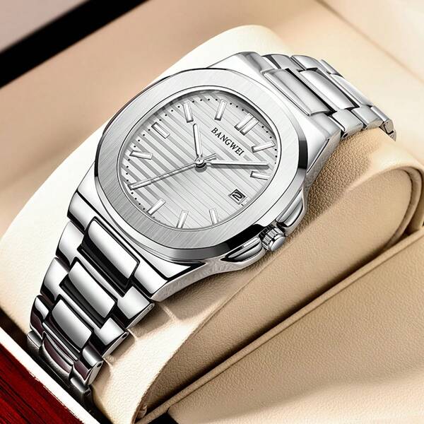 LIGE Lige Montre Pour Homme Montre En Acier Inoxydable De Marque Supérieure Pour Hommes Montre De Sport Étanche À La Date Montre À Quartz Chronographe Pour Hommes