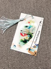 1pc Dễ thương Cổ điển Thanh lịch Sáng tạo Tua rua Bookmark Phong cách Trung Quốc Tự nhiên Sưu tầm Lá Vein Bookmarks Văn phòng phẩm sáng tạo - Nhiều màu - Xem 4