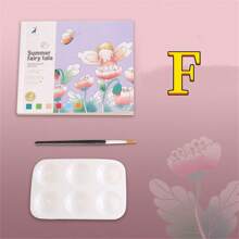 1本創意水彩著色本,動畫速寫本,內含水彩紙和顏料 - 彩色 - 查看 11