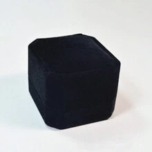 高級絨面指環盒便攜式耳環首飾盒,精美首飾收納盒