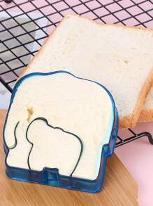 1 Pieza Cortador De Sándwich En Forma De Elefante, Lindo Cortador De Corteza De Pan Y Galleta, Perfecto Para Almuerzos Escolares Y Horneado En El Hogar - Azul - Ver 3