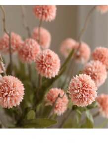 1 pièce Bouquet de fleurs artificielles de pissenlit à 5 têtes de couleurs d'automne pour la décoration de la salle de séjour et de la table à manger, Saint-Valentin, cadeaux, anniversaire, remise de diplôme, décoration d'automne