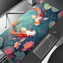 Màu nước Koi Cá Mở rộng Chơi game bằng chuột Tấm lót Lớn Đệm bàn Với Đế cao su chống trượt Và Khâu , Bàn phím Thảm lót chuột Bàn Tấm lót Cho công việc , Trò Chơi , Văn phòng , Nhà - Nhiều màu - Xem 1