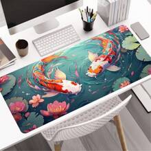 Màu nước Koi Cá Mở rộng Chơi game bằng chuột Tấm lót Lớn Đệm bàn Với Đế cao su chống trượt Và Khâu , Bàn phím Thảm lót chuột Bàn Tấm lót Cho công việc , Trò Chơi , Văn phòng , Nhà - Nhiều màu - Xem 3
