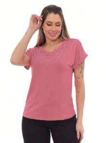 Women T-Shirts - Rusty Rose - View 2