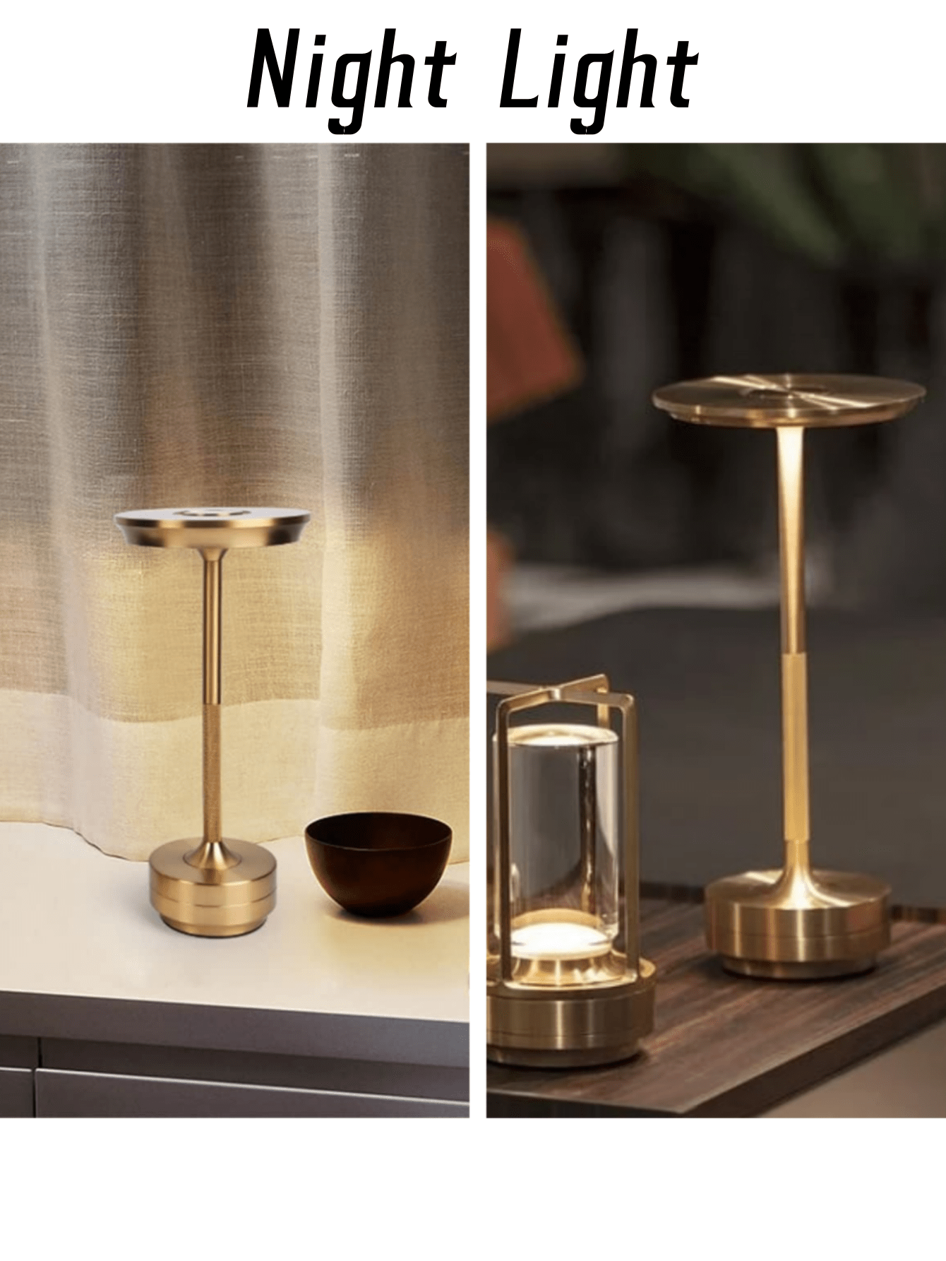 1 golden rechargeable led table lamp with builtin 3000mAh battery