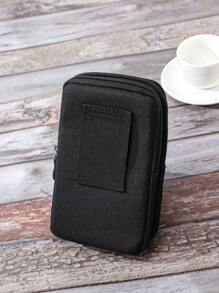 Nuevo estuche multifuncional de tela Oxford de gran tamaño para hombres con cinturón, bolsa de teléfono para deportes al aire libre con cinturón grueso, bolsa de cintura, bolsa de viaje, bolsa escolar, bolsa antirrobo ligera para estudiantes universitarios, bolsa de verano, bolsa de Navidad, bolsa de cintura, bolsa casual de moda, bolsa de Acción de Gracias, bolsa de almacenamiento de vacaciones, bolsa de mensajero, bolsa de hombro, bolsa de ciclista, bolsa negra, bolsa de senderismo de gran capacidad, bolsa multifuncional portátil de vacaciones, bolsa vintage para hombres, bolsa de viaje, bolsa retro - Negro - Ver 5