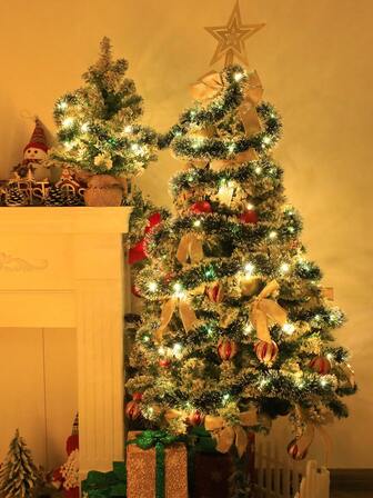 1 Pièce 20/50 Lumières, Guirlande De Vigne Verte De 2/5m Pour Chambre À Coucher, Fête, Anniversaire, Décoration De Jardin, Décoration De Cour, Décoration De Mariage, Décoration Saisonnière, Décoration De Pays, Décoration De Cheminée, Décoration D'escalier, Décoration De Rampe D'escalier, Décoration De Manteau