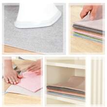 6pcs Linen Fabric Placemats, Double-layered, Washable, Solid Color, Natural Texture, Slip-resistant, Heat-insulated. Great For Parties, Restaurants And Home Use. Easy To Clean. (48cm X 33cm, 6pcs, Natural Linen Color)