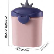 1pc Large Purple Crown-shaped Food Storage Container - Purple - View 5