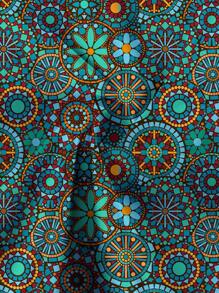 Blue-green Bohemian Style Diy Fabric, Handcraft Material - Multicolor - View 3