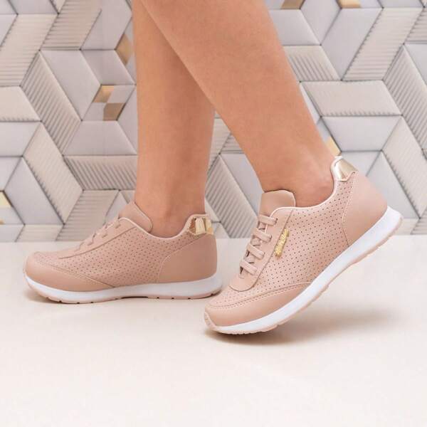 Tênis Infantil Menina Stilo Rosê Jogging Confortável-3570