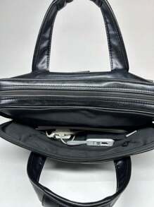 Men Briefcase - Black - View 4