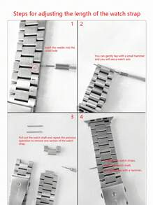 不銹鋼錶帶適用於Apple Watch - 銀色 - 查看 6