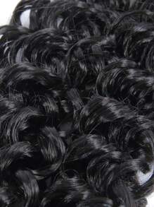 Natural Gogo Curl Crochet Hair For Natural Black Color Beach Curls Crochet Hair, Water Wave Go Go Crotchet Hair Synthetic Curly Braiding Hair Extensions (1B#) - Black - View 6