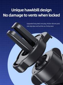 Lenovo 联想汽车手机支架 适用于汽车挡风玻璃仪表板通风口的手机支架 通用免提汽车支架 手机支架兼容 iPhone 智能手机 - 黑色 - 查看 6