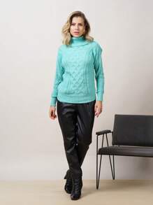 Women Sweaters - 淺藍色 - 查看 7