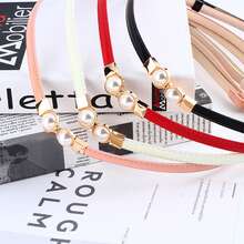 Women's Belts, Elegant Gift For Summer, Lady's Denim Belt, Lady's Denim Belt, Women's Belts, Women's Wide Belt, Belts For Dresses, Leather Belts, Jeans Belts - Black - View 6