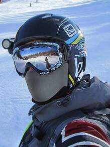 Sun Protective Anti UV 1pc Outdoor Cycling Headgear Windproof, Sunscreen, Sandproof Face Mask Suitable For Outdoor Cycling, Skiing With Good Protection Ski Mask,Suitable For Cycling,Riding Motorcycle And Skiing - Light Grey - View 5