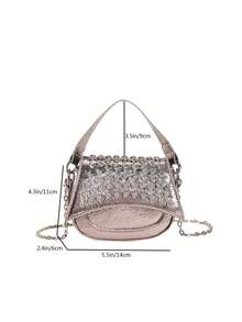 新款女性鉚釘時尚肩膀斜挎包休閒腋窩小後背包流行