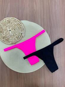 Kit duas calcinhas de biquini avulsa fio modelo fita marquinha fininha praia