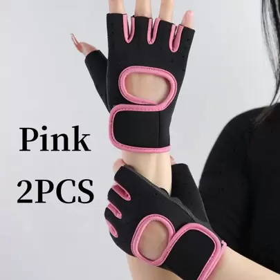 1 pair of sports, cycling, fitness, half finger gloves for both men and women