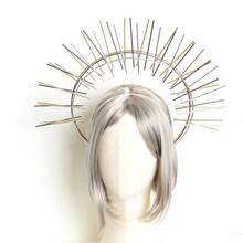 3pcs/set Virgin Mary Basic Crown Halloween Costume Headbands - Multicolor - View 1