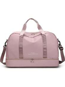 Bolsa de viagem desportiva impermeabilizante para ginástica - Rosa chiclete - Visão 1