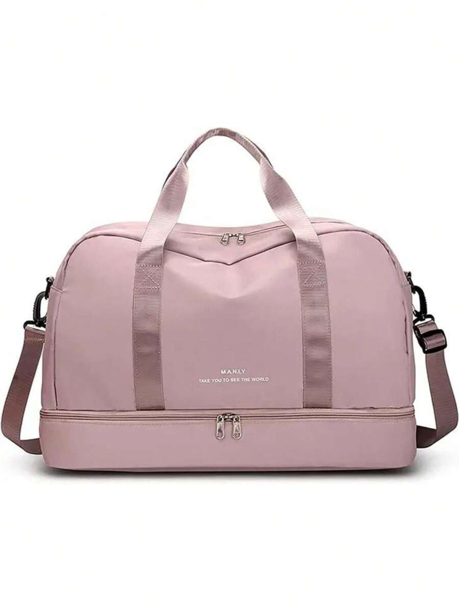 Bolsa de viagem desportiva impermeabilizante para ginástica - Rosa chiclete - Visão 1