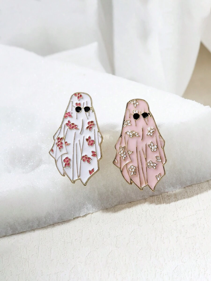 2入組/套搞笑萬聖節派對胸針別針合適的適用於日常穿著