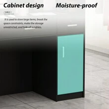 Reception Desk with Counter, 3 Drawers & Storage Shelves, Reception Counter Table with Private Panels, for Salon Reception Room Checkout Office (47.3" W x 18.3" D x 43.3" H)