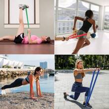 Resistance Band Elastic Band Stretching Strap Workout Exercise Elastic Band - Red - View 1