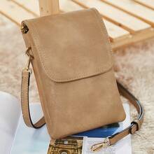 BOSTANTEN Leather Small Crossbody Bags for Women Designer Cell Phone Bag Wallet Purses Adjustable Strap - 卡其色 - 查看 1